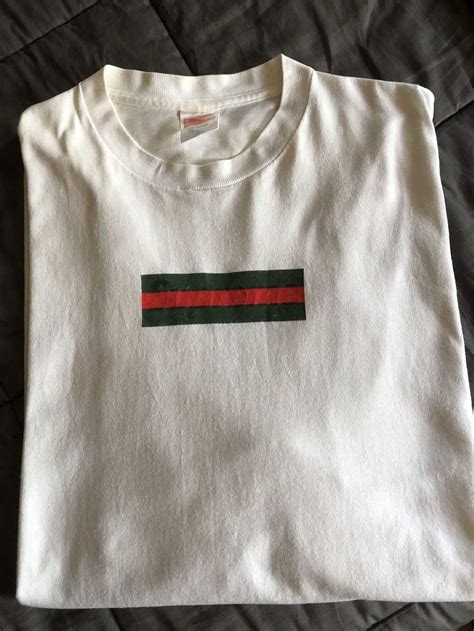 supreme gucci box logo tee replica|supreme box logo t shirt.